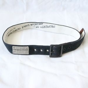 American Eagle Navy Canvas Belt